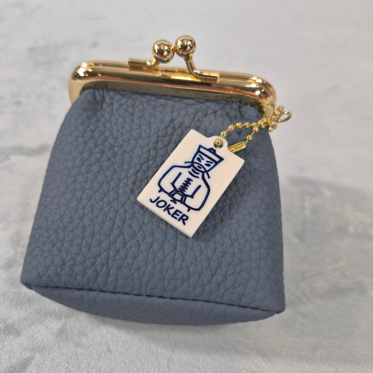 Mah Jongg “Mahj Money” Leather Coin Purse with 2-Sided Tile Charm