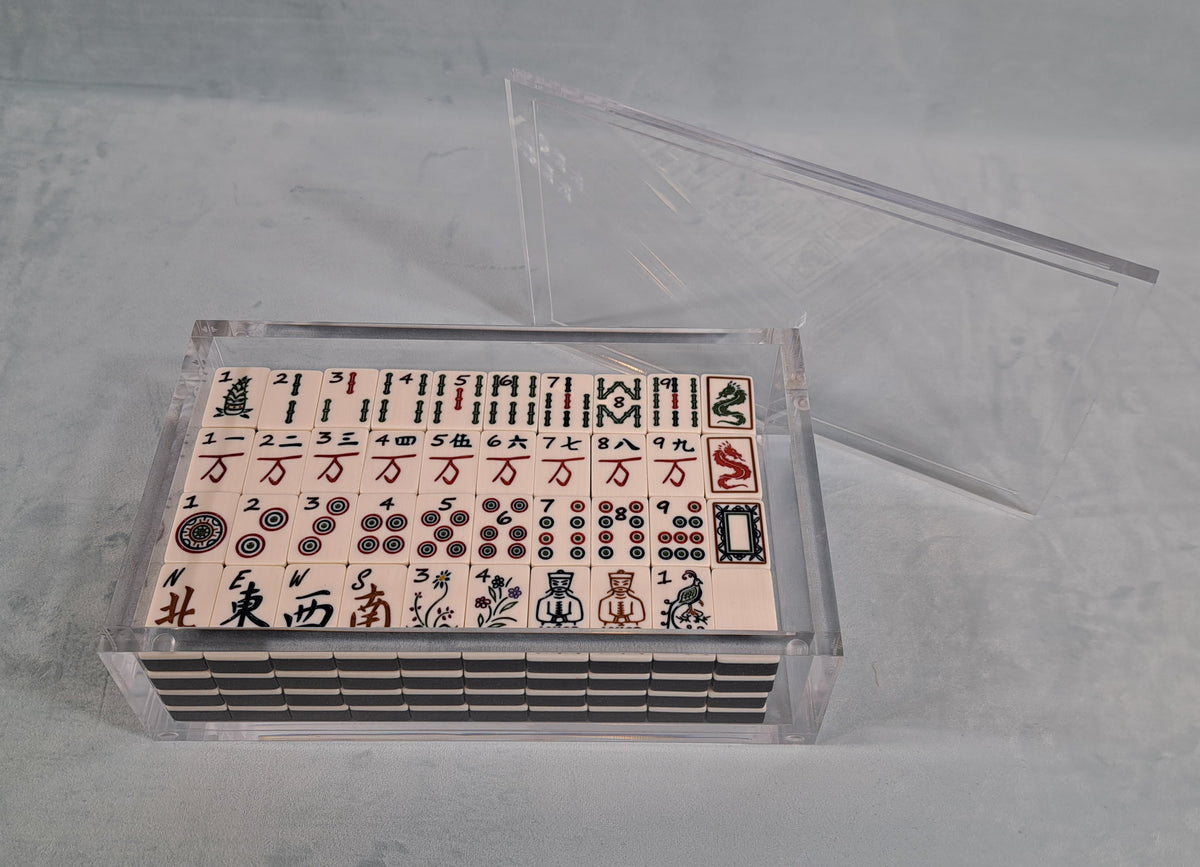 Mah Jongg Tile Display Box, Acrylic/Lucite.  Don’t just play… display!