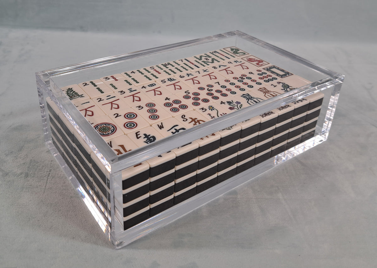 Mah Jongg Tile Display Box, Acrylic/Lucite.  Don’t just play… display!