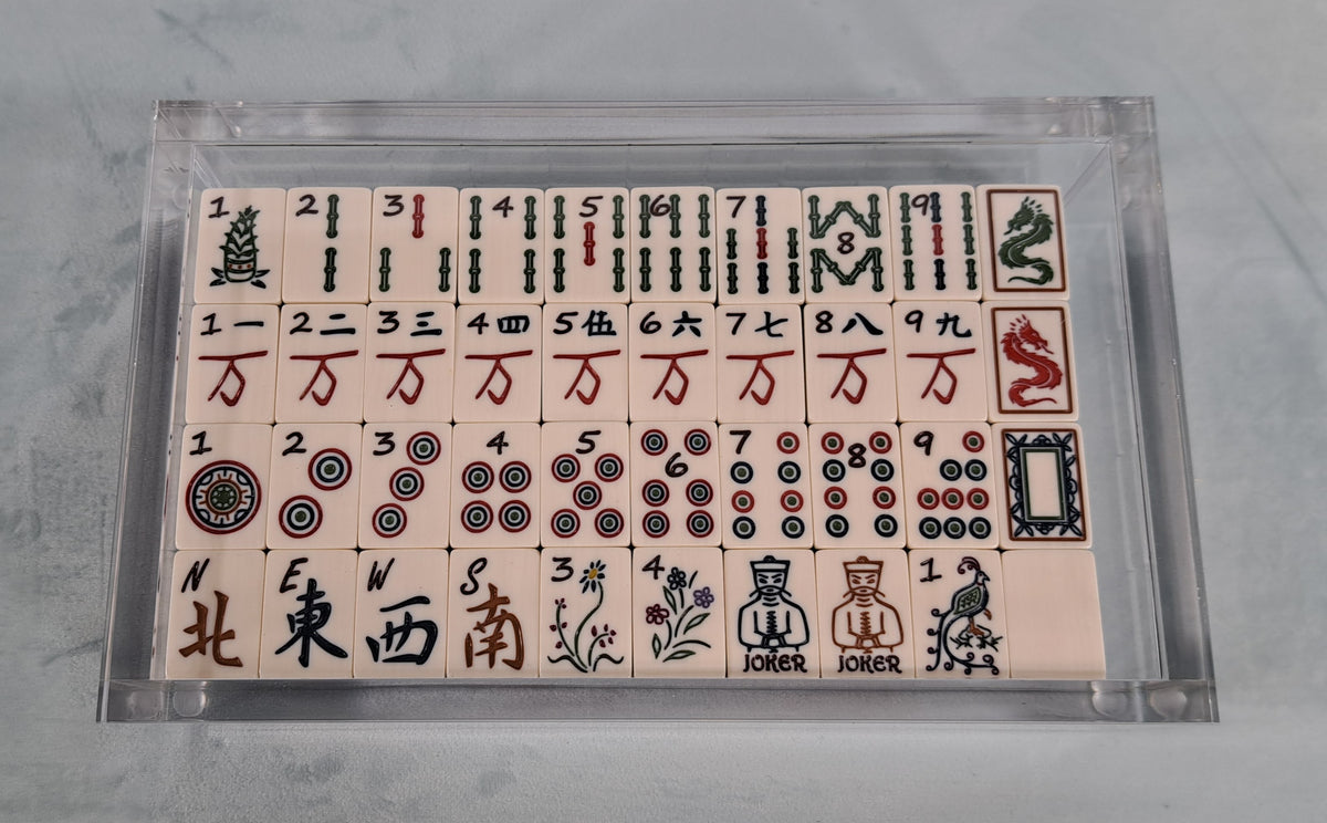 Mah Jongg Tile Display Box, Acrylic/Lucite.  Don’t just play… display!