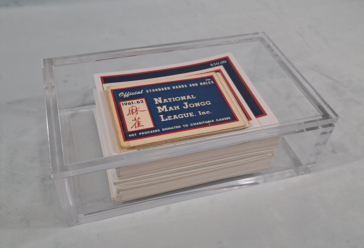 Mah Jongg Tile Display Box, Acrylic/Lucite.  Don’t just play… display!