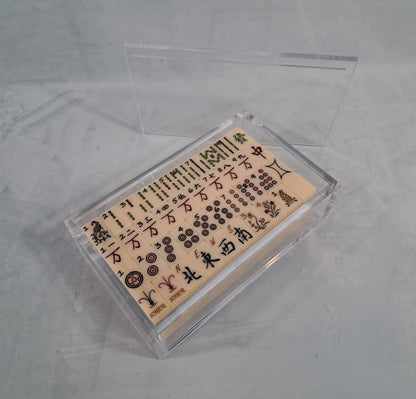 Mah Jongg Tile Display Box, Acrylic/Lucite.  Don’t just play… display!