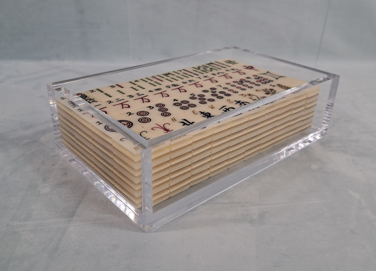 Mah Jongg Tile Display Box, Acrylic/Lucite.  Don’t just play… display!
