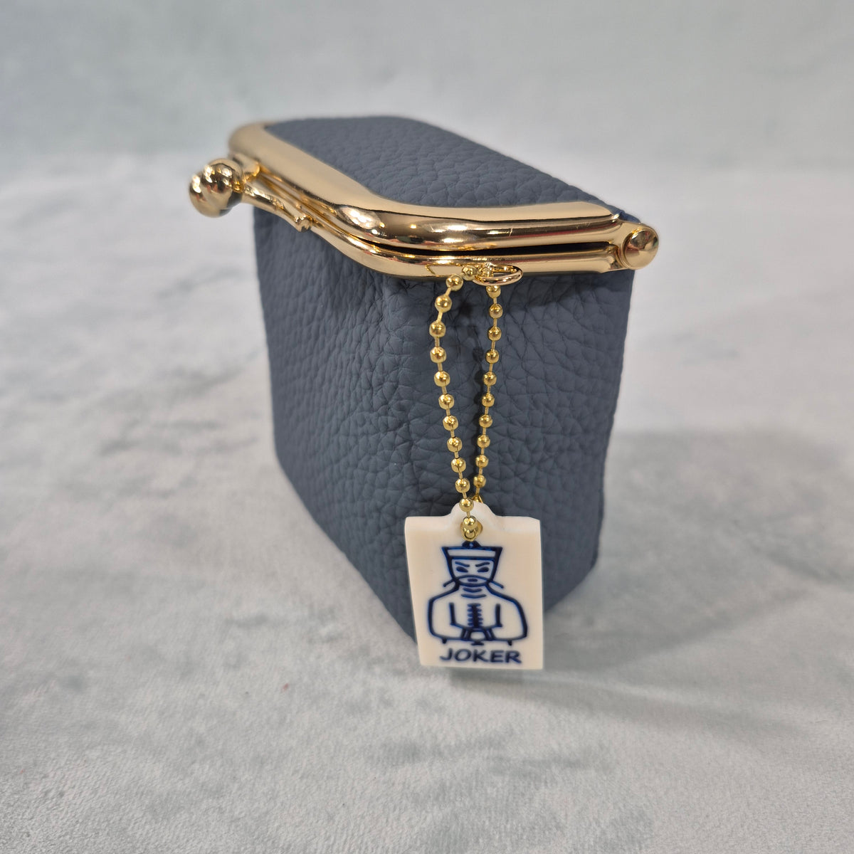 Mah Jongg “Mahj Money” Leather Coin Purse with 2-Sided Tile Charm