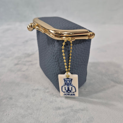 Mah Jongg “Mahj Money” Leather Coin Purse with 2-Sided Tile Charm