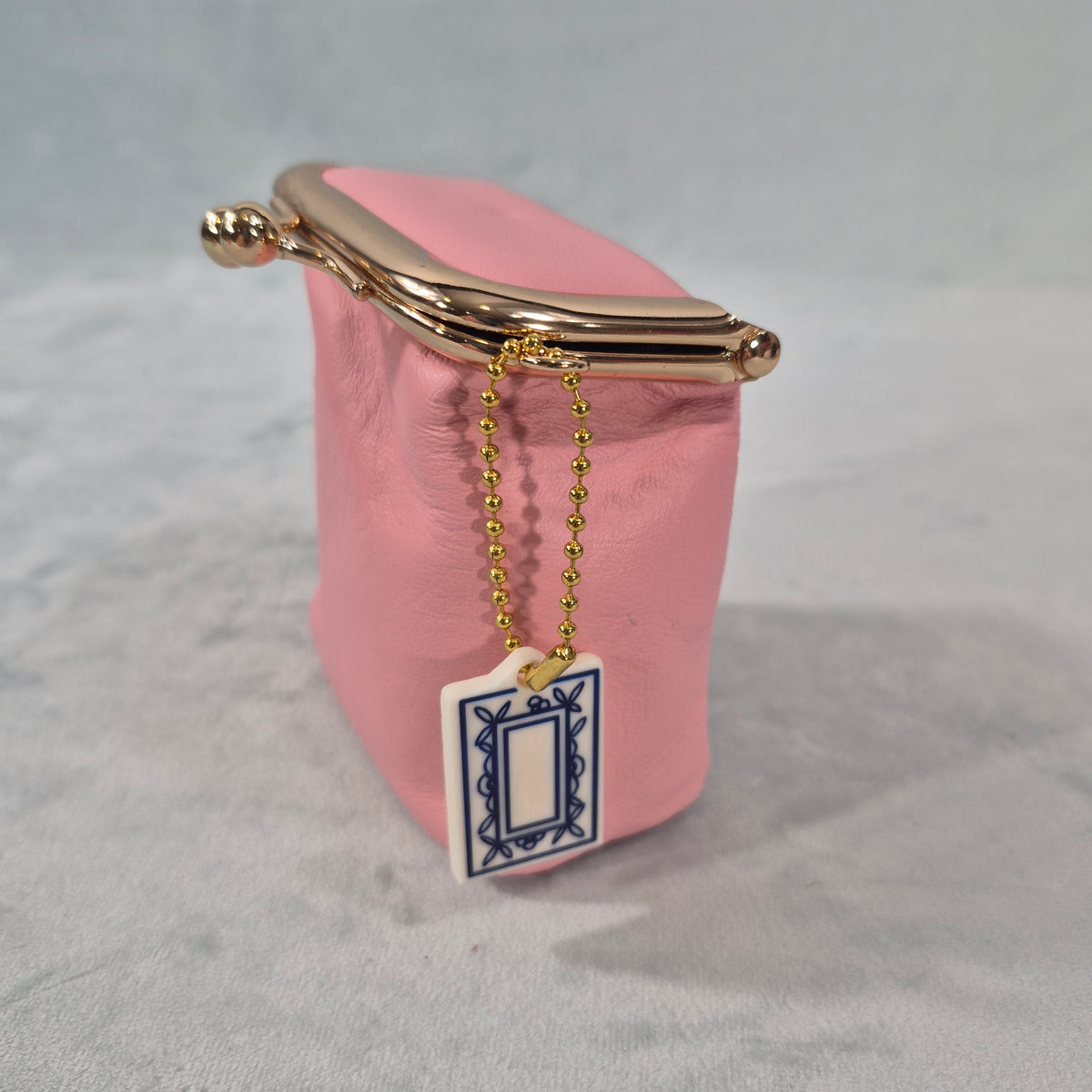 Mah Jongg “Mahj Money” Leather Coin Purse with 2-Sided Tile Charm
