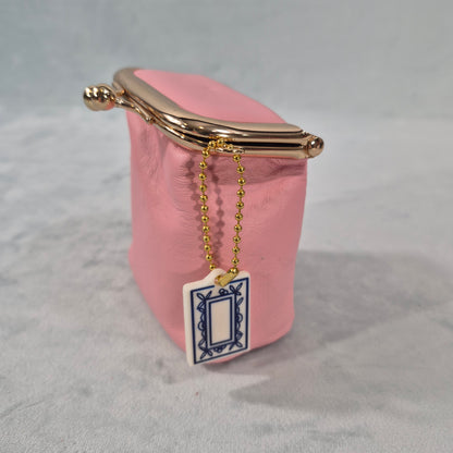 Mah Jongg “Mahj Money” Leather Coin Purse with 2-Sided Tile Charm