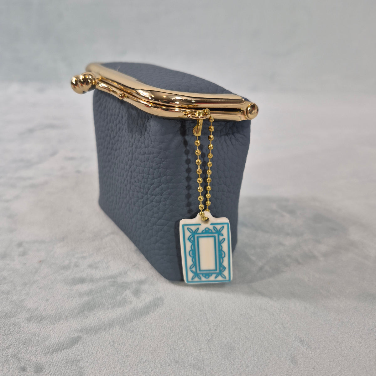 Mah Jongg “Mahj Money” Leather Coin Purse with 2-Sided Tile Charm