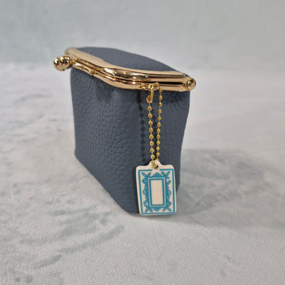Mah Jongg “Mahj Money” Leather Coin Purse with 2-Sided Tile Charm