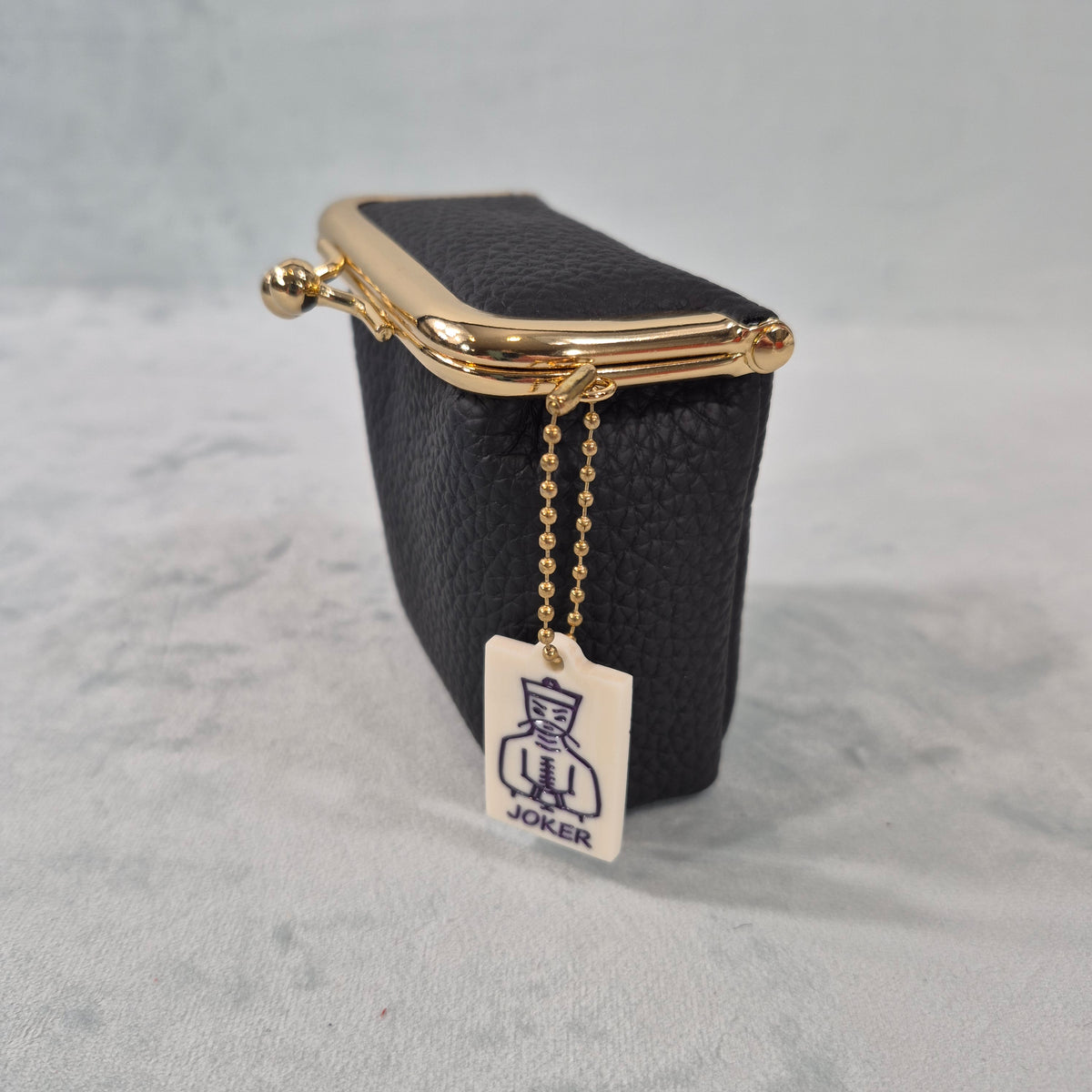 Mah Jongg “Mahj Money” Leather Coin Purse with 2-Sided Tile Charm