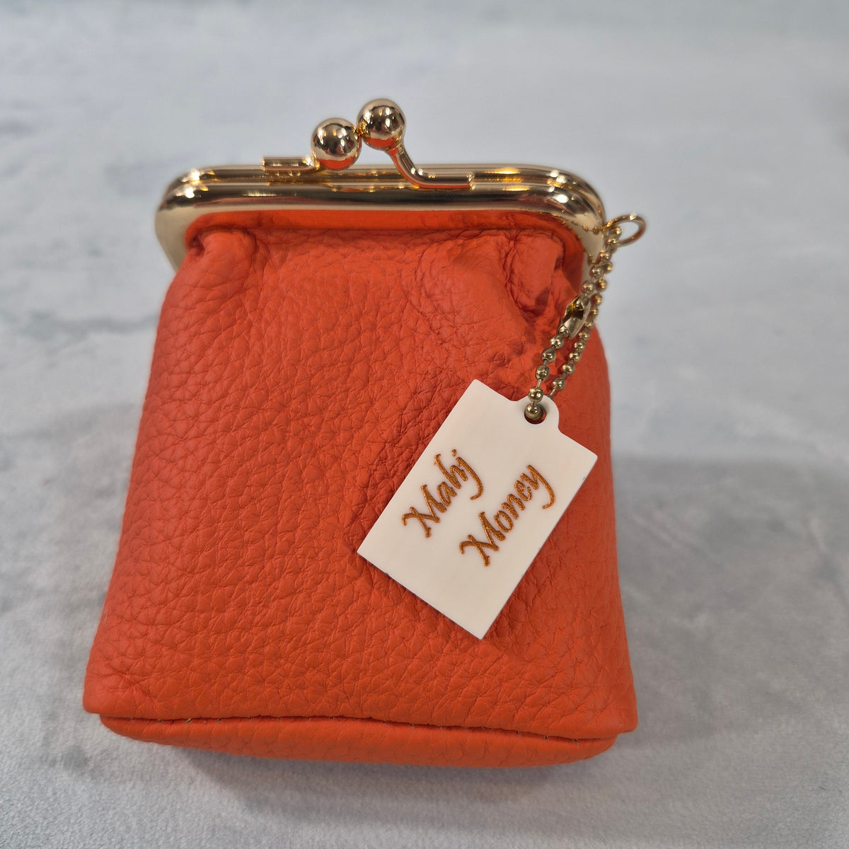 Mah Jongg “Mahj Money” Leather Coin Purse with 2-Sided Tile Charm