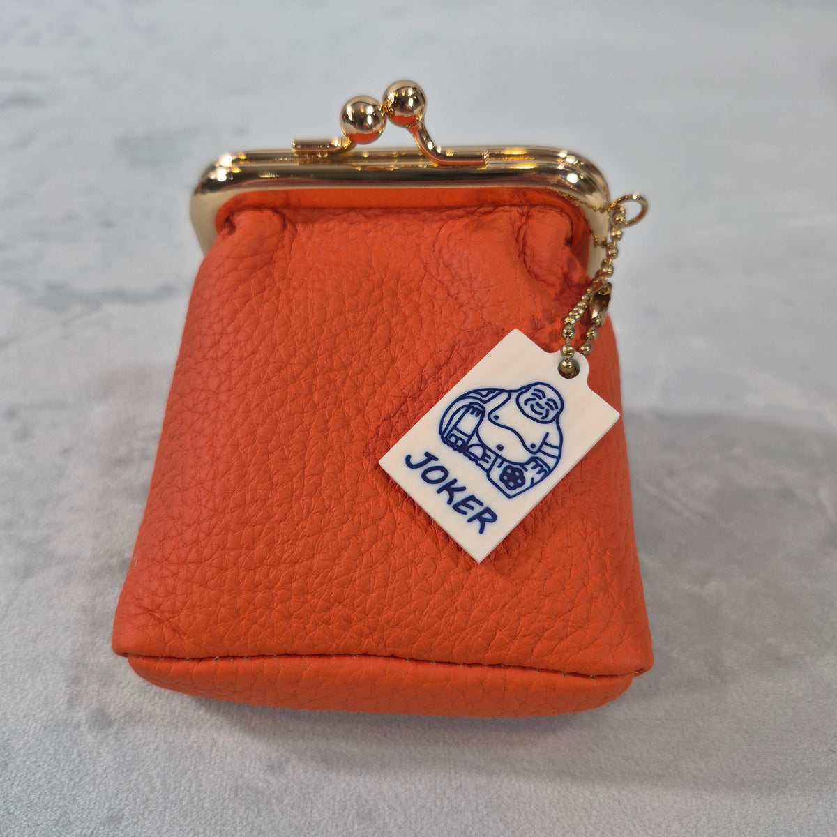 Mah Jongg “Mahj Money” Leather Coin Purse with 2-Sided Tile Charm