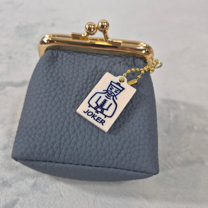 Mah Jongg “Mahj Money” Leather Coin Purse with 2-Sided Tile Charm