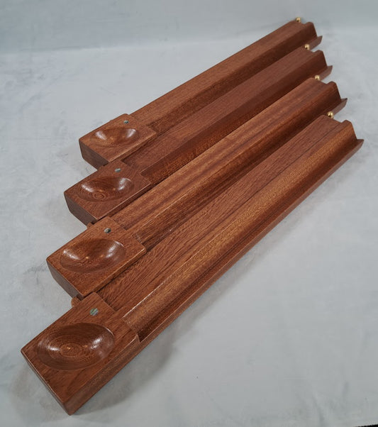 ****   Mah Jongg Racks - Set of 4, YEN Edition, Solid **** with Floating Integrated Pushers